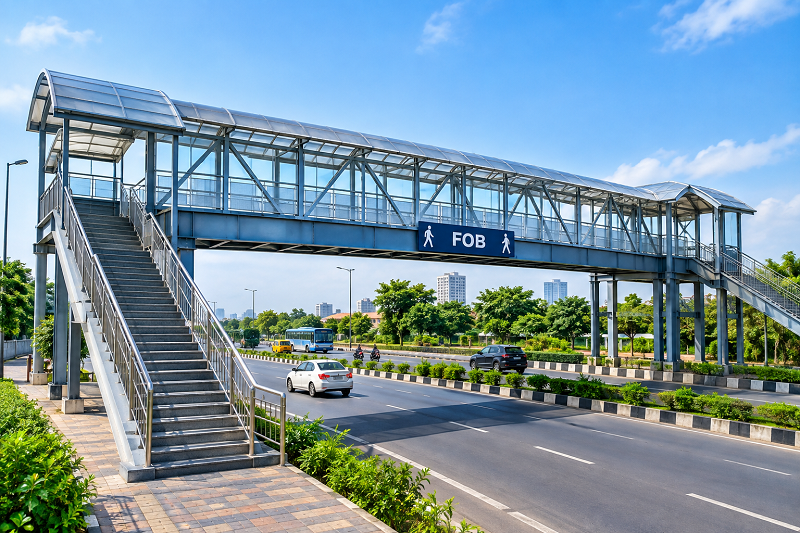 FOB Bridge Steel Fabrication in Kolkata, Plate Girder Manufacturer for Foot Over Bridge, FOB Plate Girder Manufacturer Kolkata, FOB Fabrication Manufacturer Howrah, FOB Manufacturer India, Foot Over Bridge Manufacturer for Indian Railways